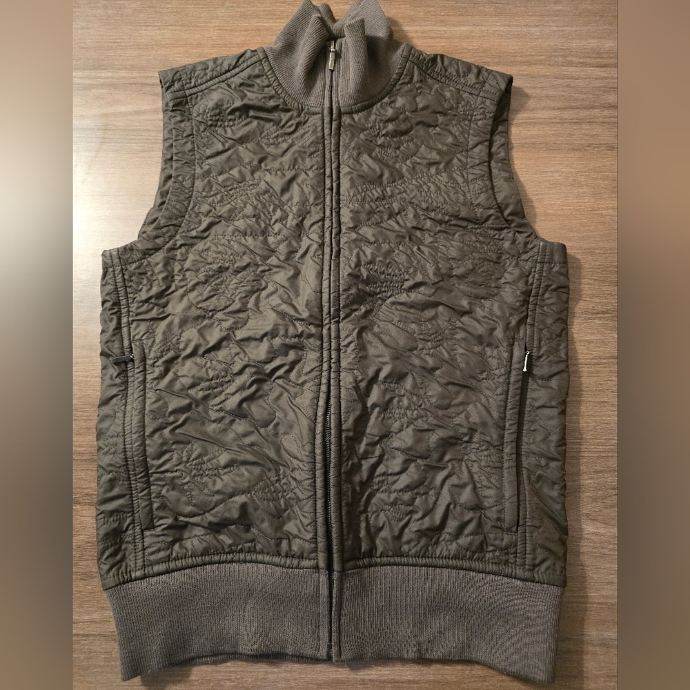 Patagonia Olive Quilted Women's Vest Fall Winter Clean ! Size XS - Picture 2 of 13